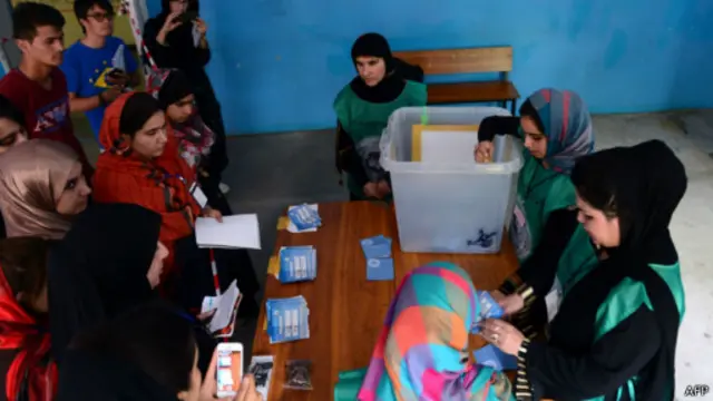 له نژدې ولایتونو ټاکنیز توکي کابل ته رسېدلي.