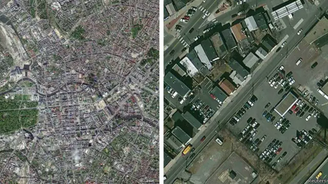 Разница спутниковых фото