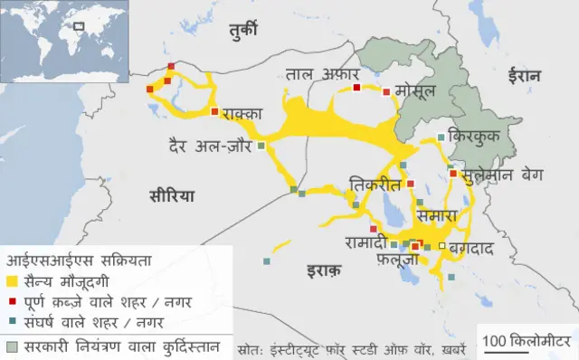 इराक़ में तल अफ़र के क़ब्ज़े वाले इलाक़े