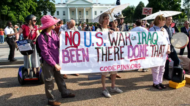 इराक़ में अमरीकी सेना के हस्तक्षेप का विरोध