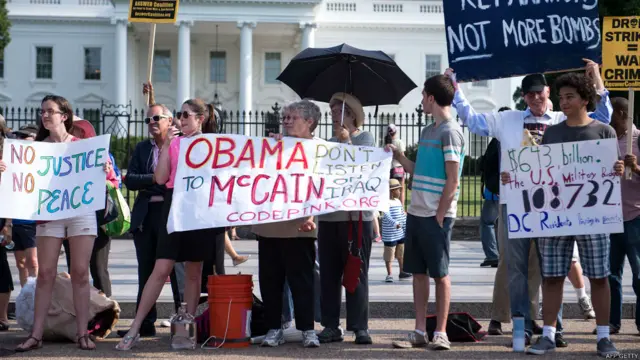 इराक़ में अमरीकी सेना के हस्तक्षेप का विरोध