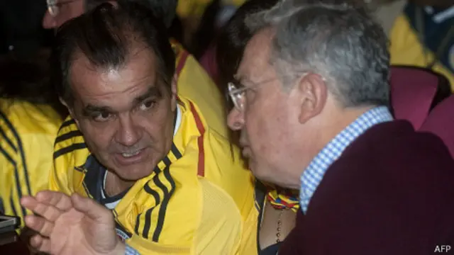 El derrotado Zuluaga, delfín político del ex presidente Alvaro Uribe, prometía <br>enfrentar a los rebeldes con mano dura.