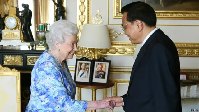 女王会见李克强