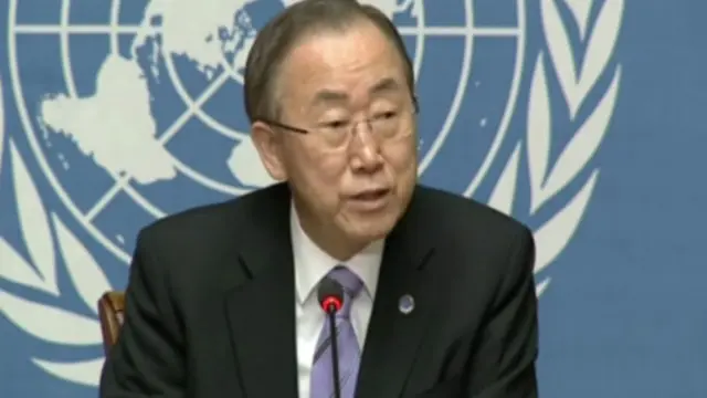 قال بان إن على دول المنطقة "مسؤولية خاصة" في وقف العنف في سوريا.