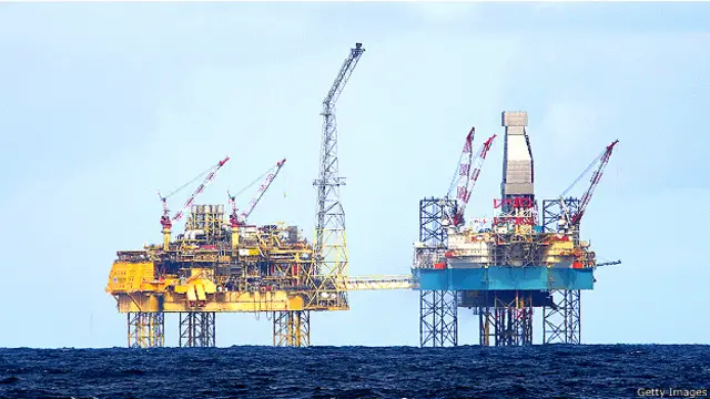 Нефтяная платформа в Северном море