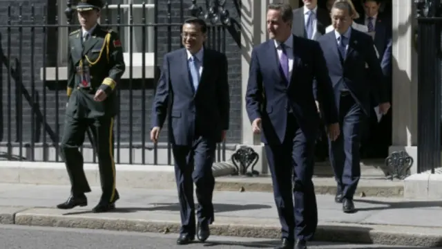 中國總理李克強去年到訪倫敦，英國是中國在歐洲投資最多的國家