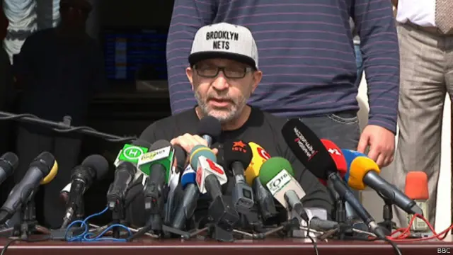 Мэр Харькова Геннадий Кернес после покушения