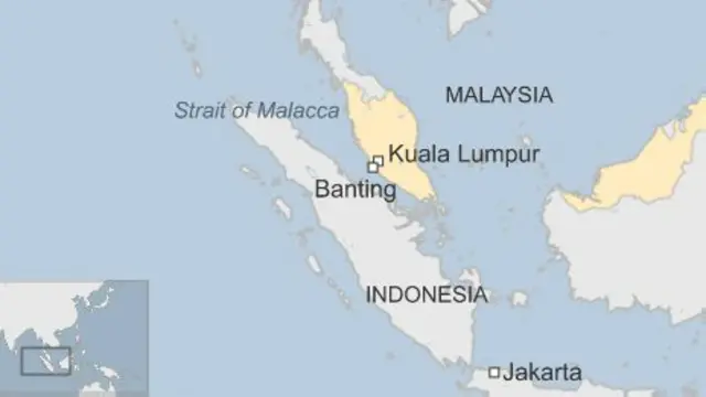 Vụ tai nạn xảy ra ở eo biển Malacca gần Banting