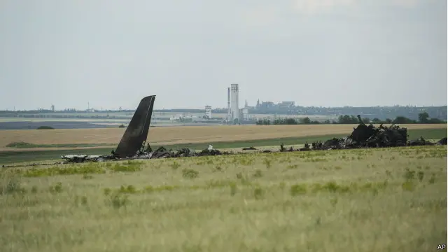 збитий літак