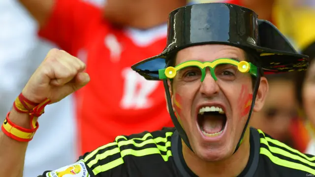 چلی کے برعکس سپین کے مداحوں کی تعداد اس میچ میں بہت کم تھی۔