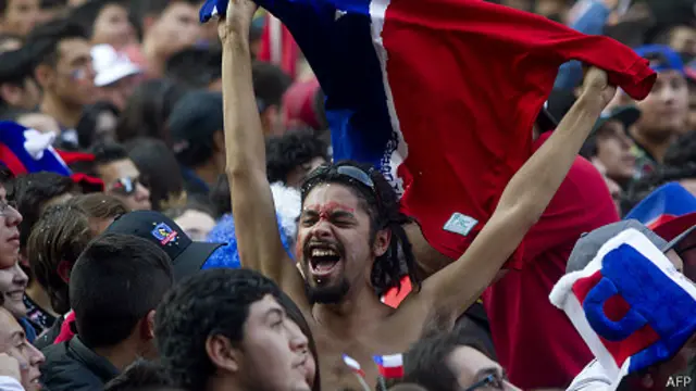 Chile España, celebraciones en Santiago