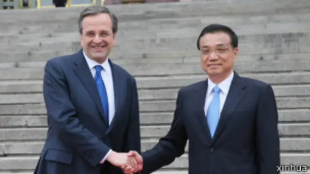 李克强与希腊总理萨马拉斯会谈 