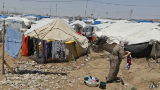 Irbil campo de refugiados