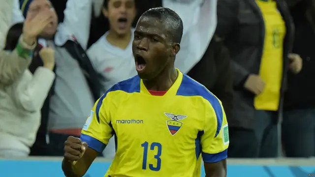 Ecuador empató a los 31 minutos con un gol de Enner Valencia.