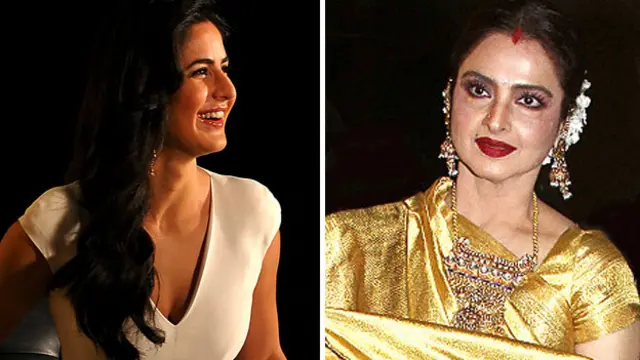 ریکھا اپنے زمانے کی معروف اداکارہ رہ چکی ہیں جبکہ قطرینہ کیف نئے زمانے کی سرکردہ اداکارہ ہیں