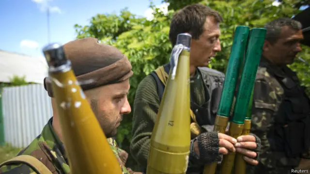 Пророссийские сепаратисты на востоке Украины