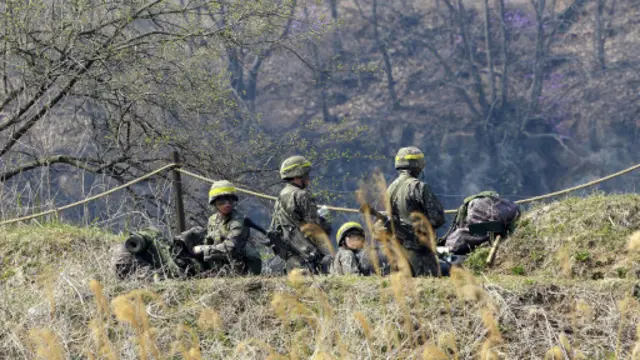 Khu vực biên giới giữa hai miền Triều Tiên được canh phòng nghiêm ngặt