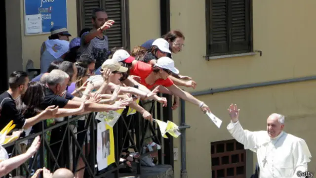 Papa visita Calábria | Crédito: Getty