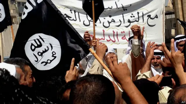 Manifestación en apoyo a ISIS