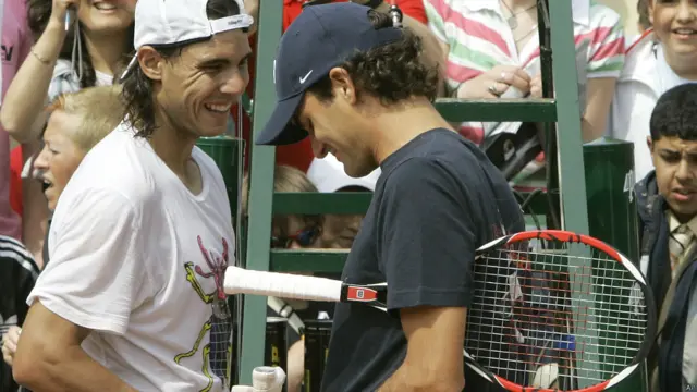 रफ़ाएल नडाल और रोजर फ़ेडरर 