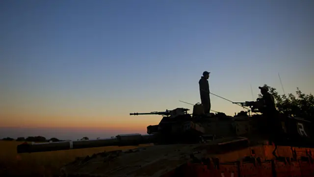 Soldados en frontera Israel y Siria