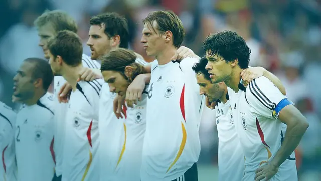 خوش شانس ترین تیم آلمان بوده که در چهار بازی (از مجموع چهار بازی)‌ در ضربات پنالتی برنده شده 