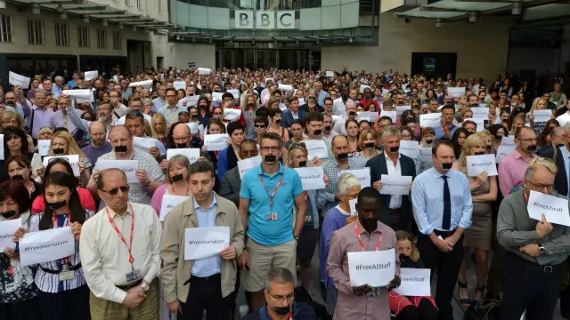 ان صحافیوں کو قید کرنے کے خلاف دنیا بھر میں صحافیوں نے احتجاج کیا