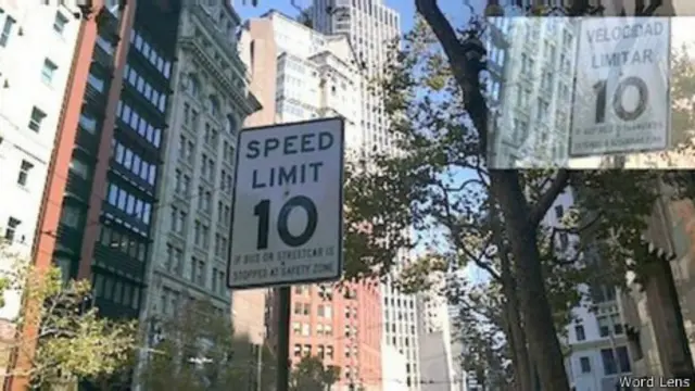 App traduz placas de outras líguas para o inglês