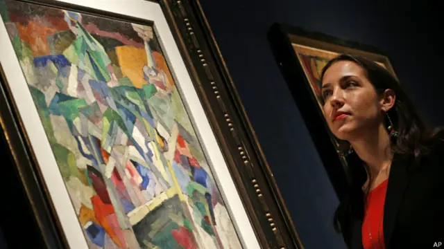 Картина Аристарха Ленулова, выставленная на ауционе Chrisie's