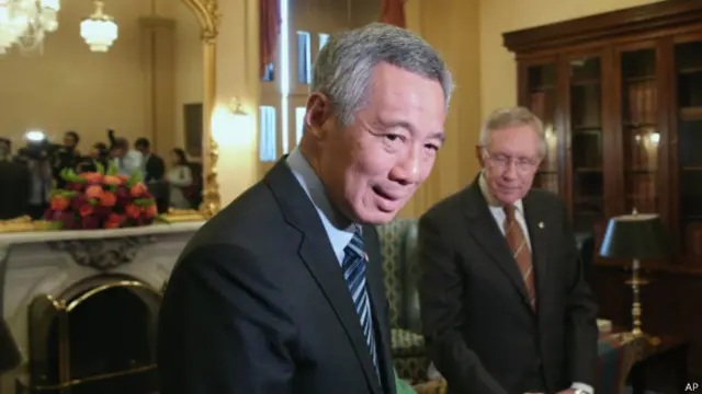 李显龙访问美国国会