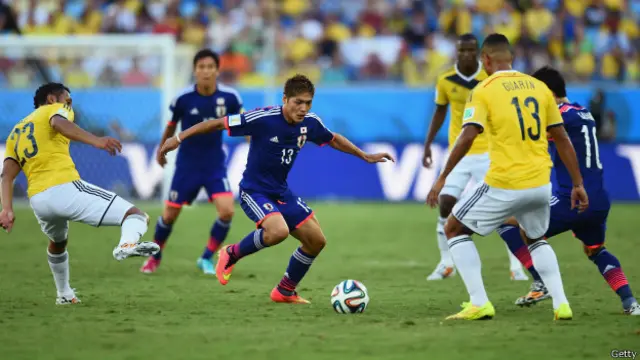 जापान और कोलंबिया का मुक़ाबला