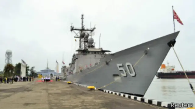 Корабль ВМС США в Батуми