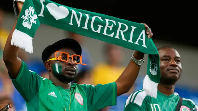 नाइजीरिया का एक फ़ुटबॉल प्रशंसक
