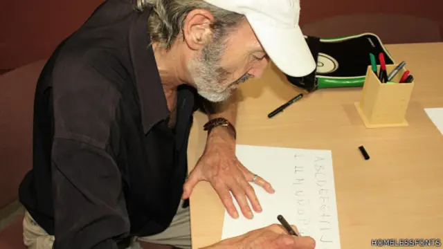 O desenhista Miquel Fuster Juca é um dos que criararam fontes para o projeto