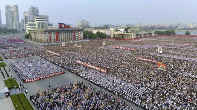Антиамериканский митинг в Пхеньяне
