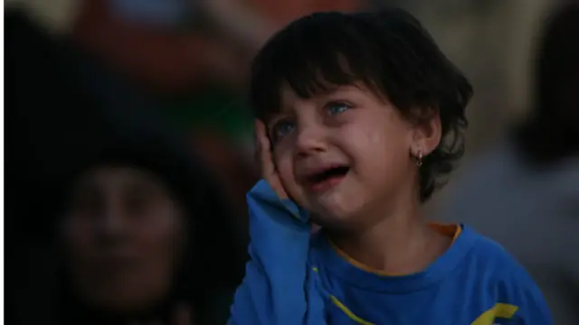 Criança refugiada no Iraque | Crédito: AP