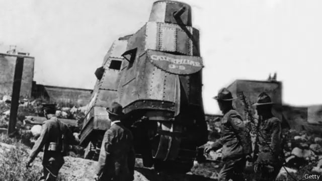 Американский танк времен Первой мировой войны