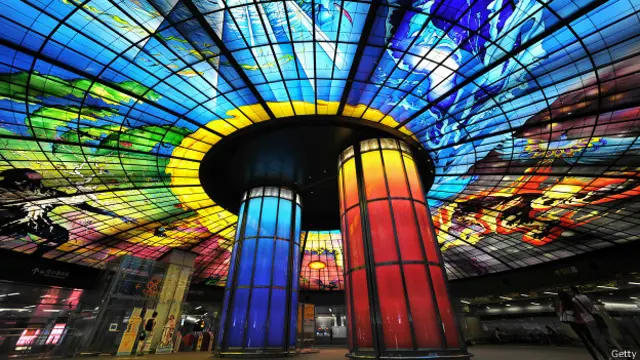 Formosa Boulevard en Kaohsiung, Taiwán