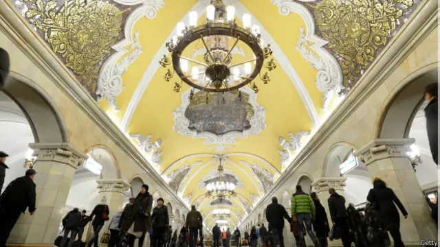 Estación de Komsomólskaya en Moscú