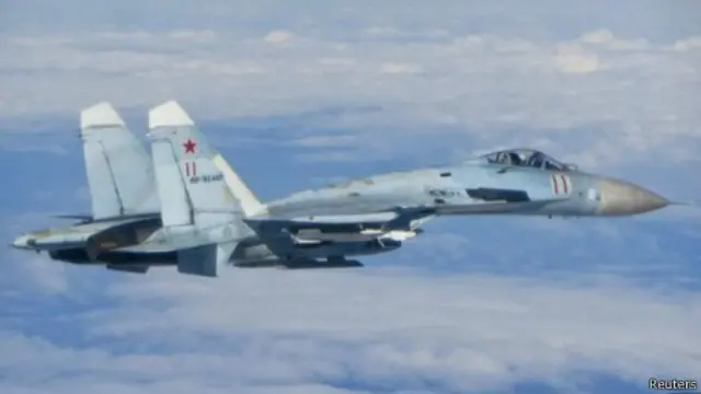 马利基说伊拉克已经从俄罗斯订购了苏霍伊战机，可能同图中的战机类似。