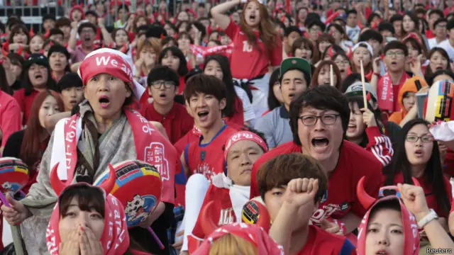 वर्ल्ड कप में कोरिया के प्रशंसक