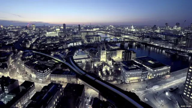 Кинокадр из фильма "Прогулка по Лондону"