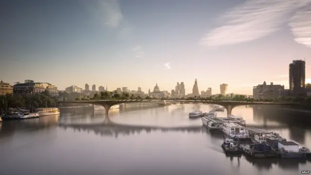 проект нового моста в Темпл