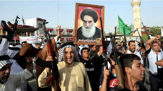 كان آية الله السيستاني قد ناشد العراقيين في وقت سابق من الشهر الحالي التطوع لمقاتلة (داعش)