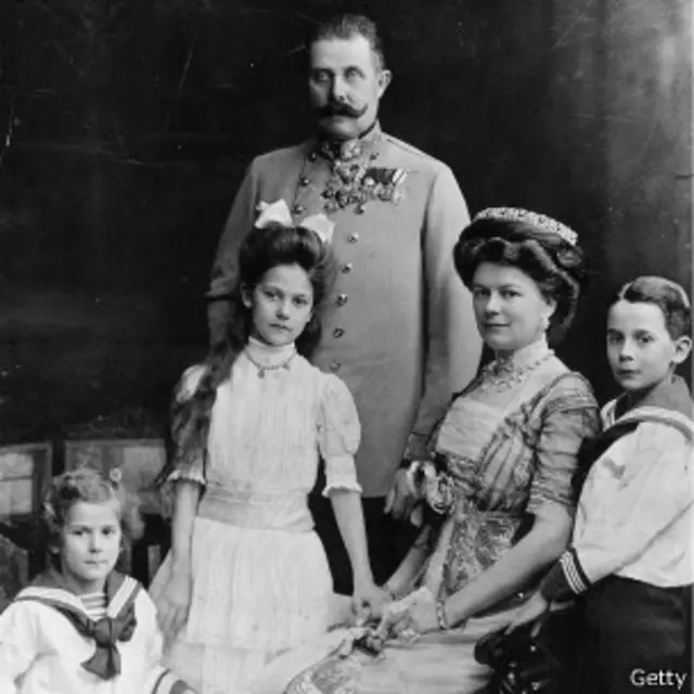 斐迪南大公夫婦一家