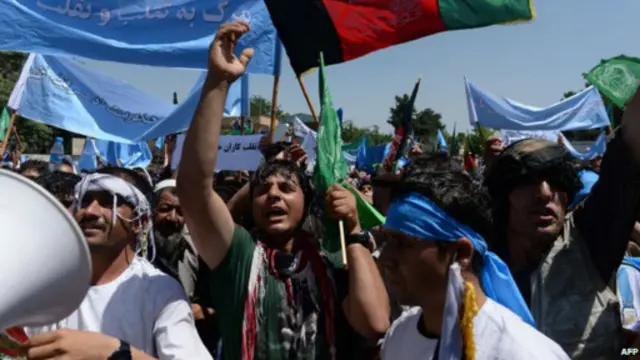 afghanistan election protest