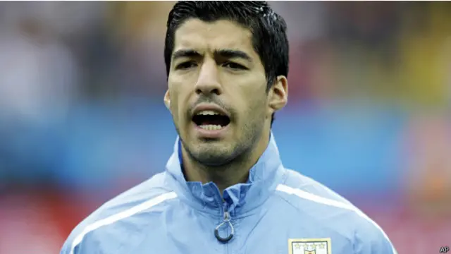 Suárez, atacante do Uruguai / Crédito da foto: AFP