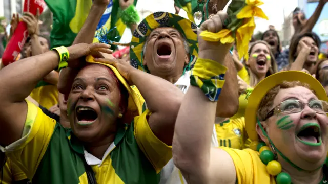 برازیل نے چلی کو شکست دی تو شائقین کا جوش و خروش دیکھنے لائق تھا۔ 