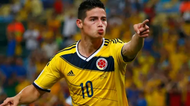 جیمز روڈریگز نے میچ میں دو گول کیے