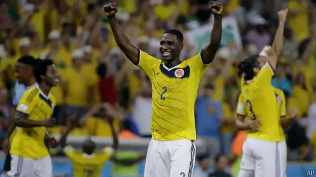 مباراة صعبة تنتظر فريق كولومبيا أمام البرازيل في دور الـ 8.
